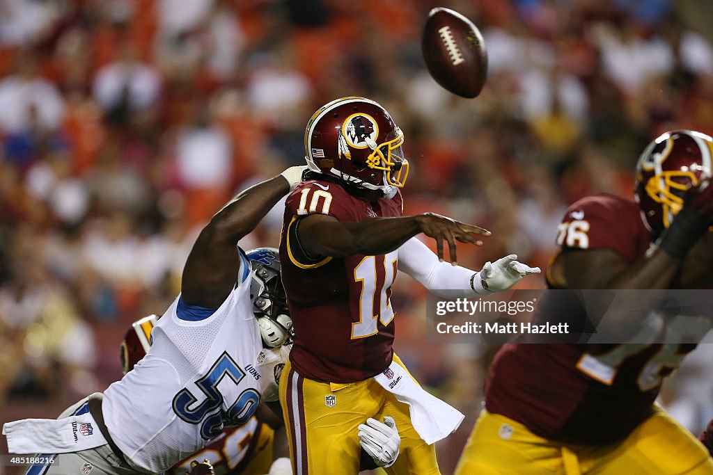 Detroit Lions v Washington Redskins