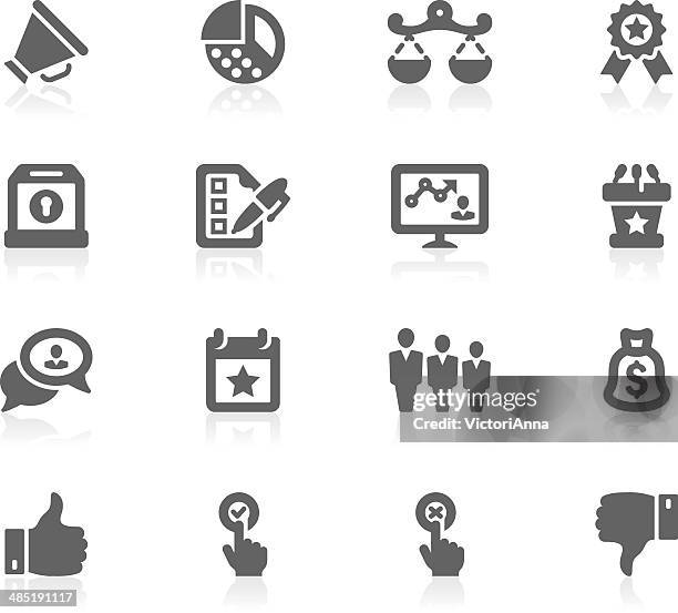 ilustraciones, imágenes clip art, dibujos animados e iconos de stock de política silhouette_gracy series_33 - bill of rights icons