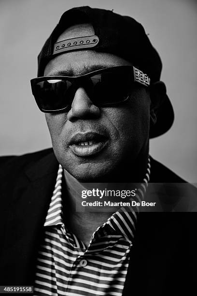 Master P from Reelz's 'Master Ps Family Empire' poses in the Getty Images Portrait Studio powered by Samsung Galaxy at the 2015 Summer TCA's at The...