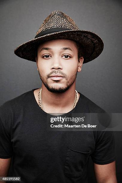 Romeo Miller from Reelz's 'Master Ps Family Empire' poses in the Getty Images Portrait Studio powered by Samsung Galaxy at the 2015 Summer TCA's at...