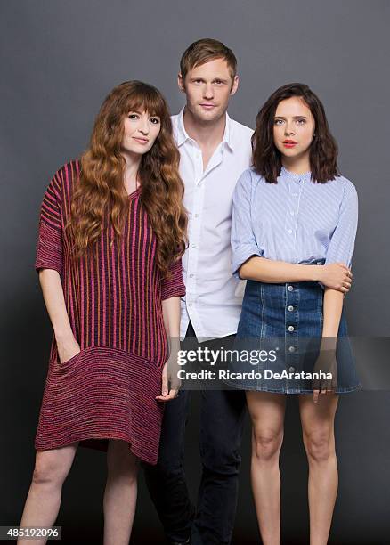 Actors Alexander Skarsgard, Bel Powley, and director Marielle Heller of 'Diary of a Teenage Girl' are photographed for Los Angeles Times on June 12,...