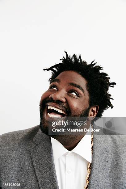 Actor Ron Funches from NBC's 'Undateable' poses in the Getty Images Portrait Studio powered by Samsung Galaxy at the 2015 Summer TCA's at The Beverly...