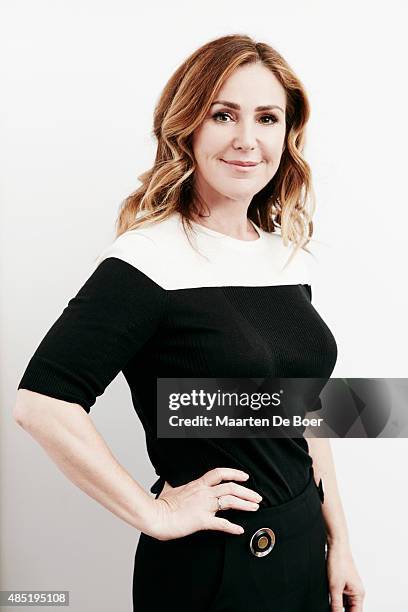 Actress Peri Gilpin from NBC's 'Mr. Robinson' poses in the Getty Images Portrait Studio powered by Samsung Galaxy at the 2015 Summer TCA's at The...