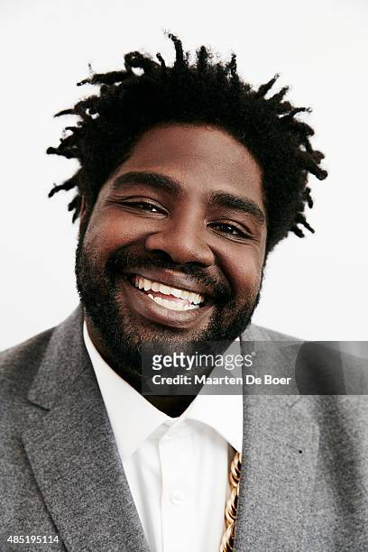 Actor Ron Funches from NBC's 'Undateable' poses in the Getty Images Portrait Studio powered by Samsung Galaxy at the 2015 Summer TCA's at The Beverly...