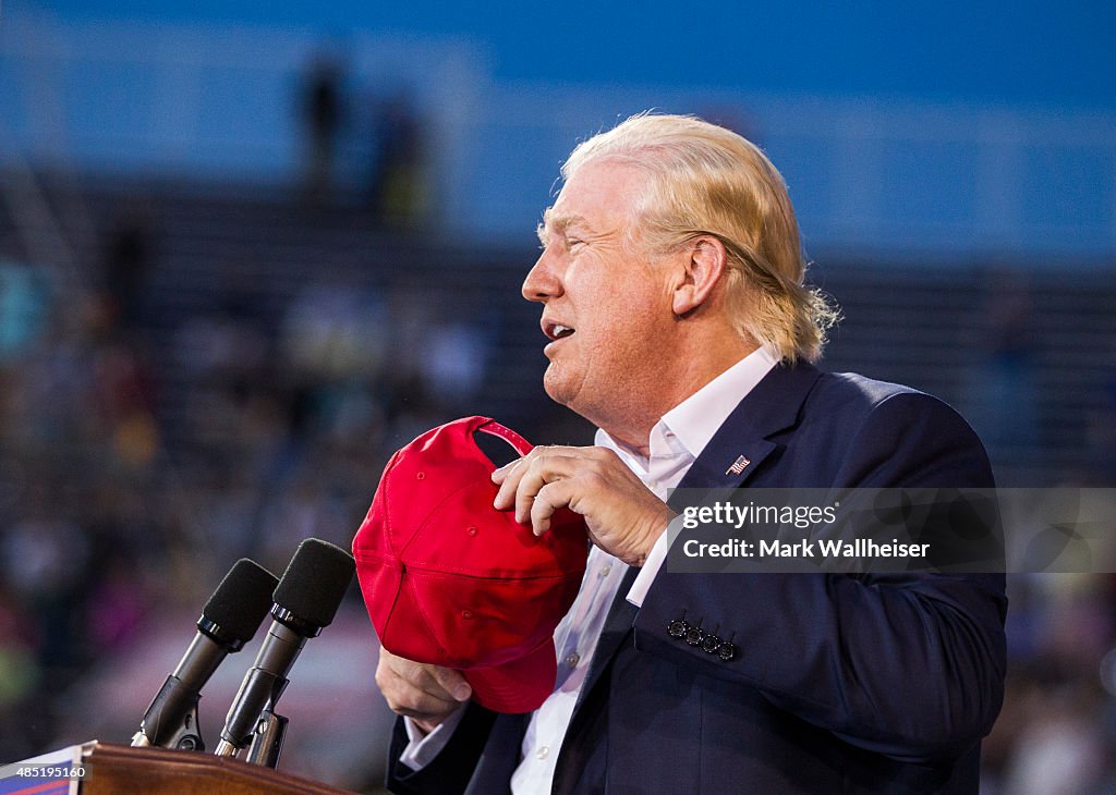 Donald Trump Holds Campaign Rally In Mobile, Alabama