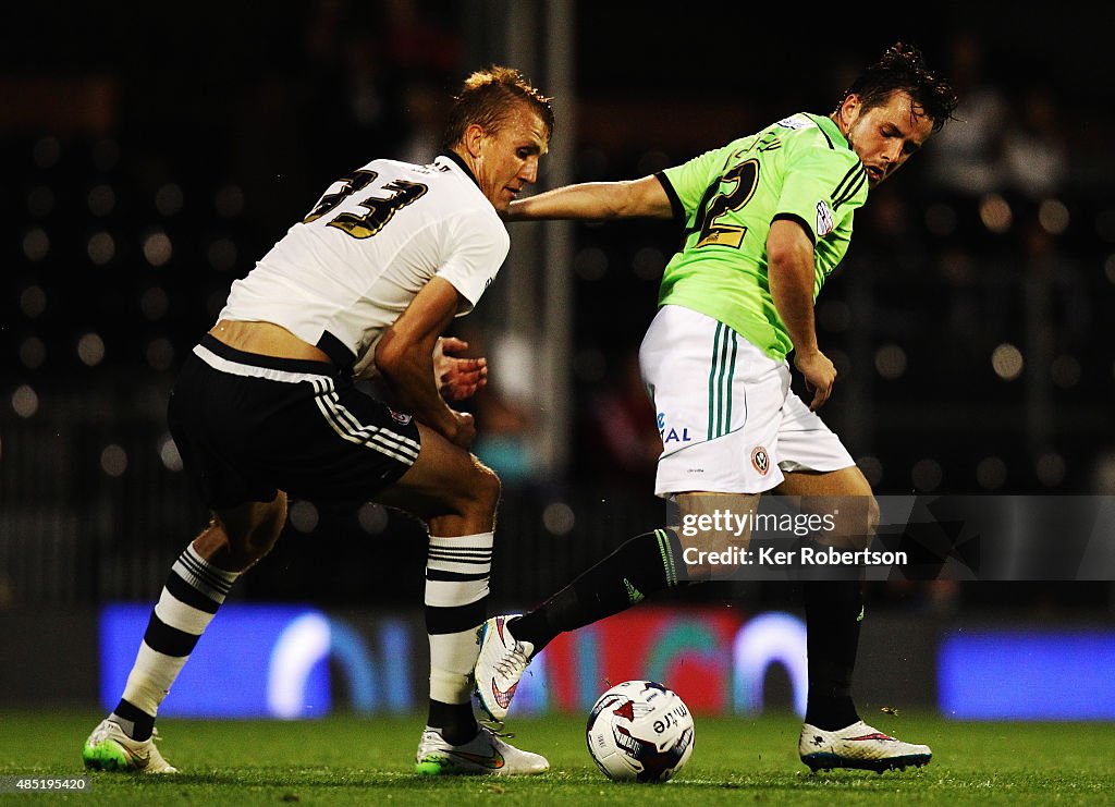 Fulham v Sheffield United - Capital One Cup Second Round