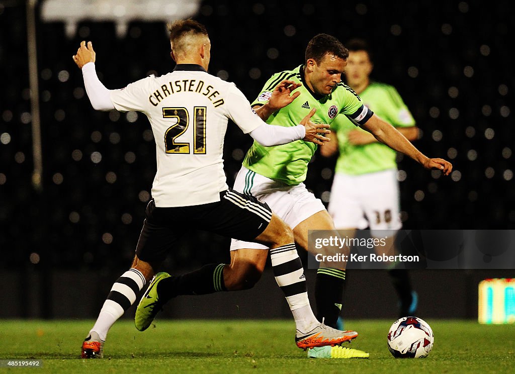 Fulham v Sheffield United - Capital One Cup Second Round