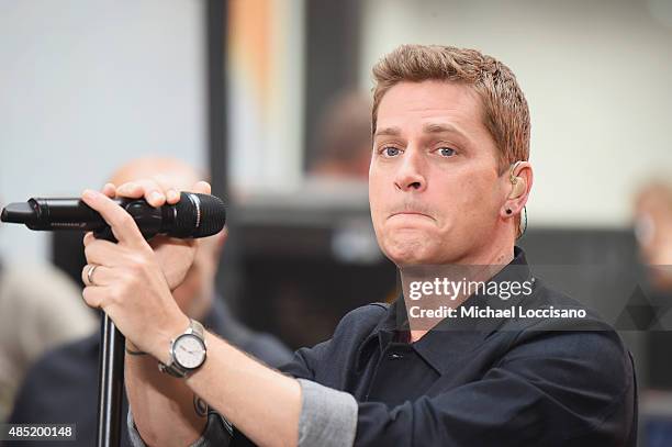 Singer Rob Thomas performs on NBC's "Today" at Rockefeller Plaza on August 24, 2015 in New York City.