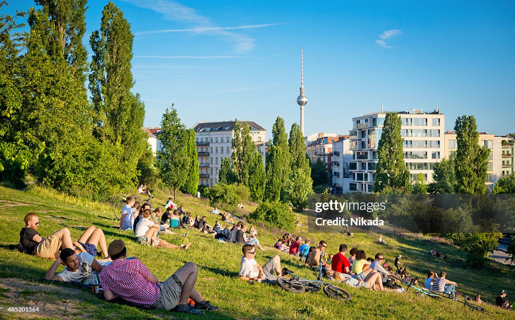 Mauerpark à Berlin, en Allemagne