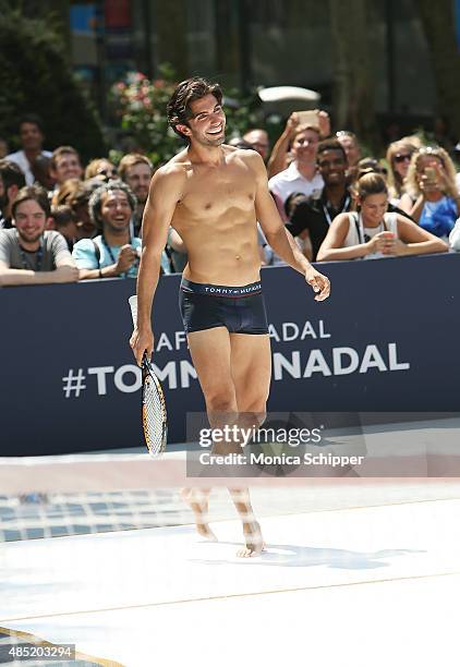 Akin Akman attends the Tommy Hilfiger And Rafael Nadal Global Brand Ambassadroship Launch Event at Bryant Park on August 25, 2015 in New York City.