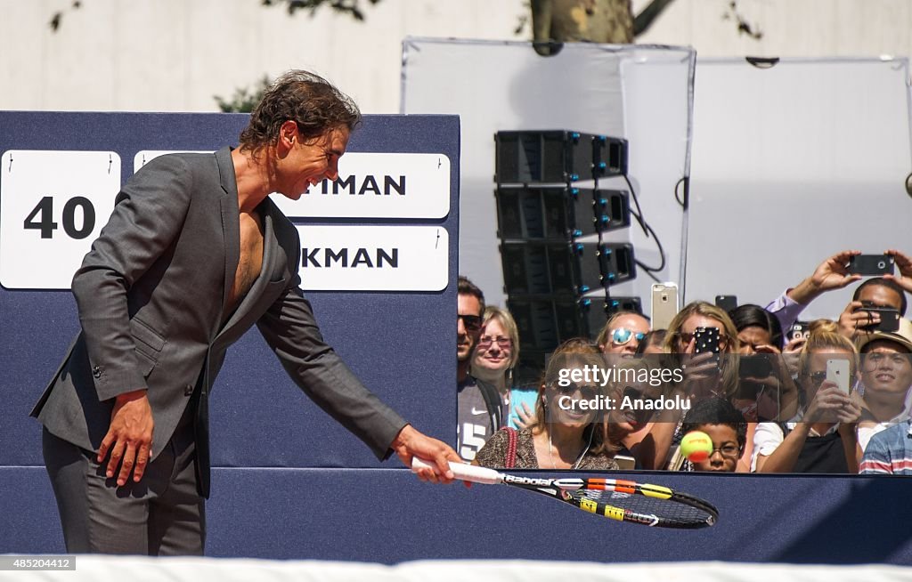 Rafael Nadal launches a brand event in New York