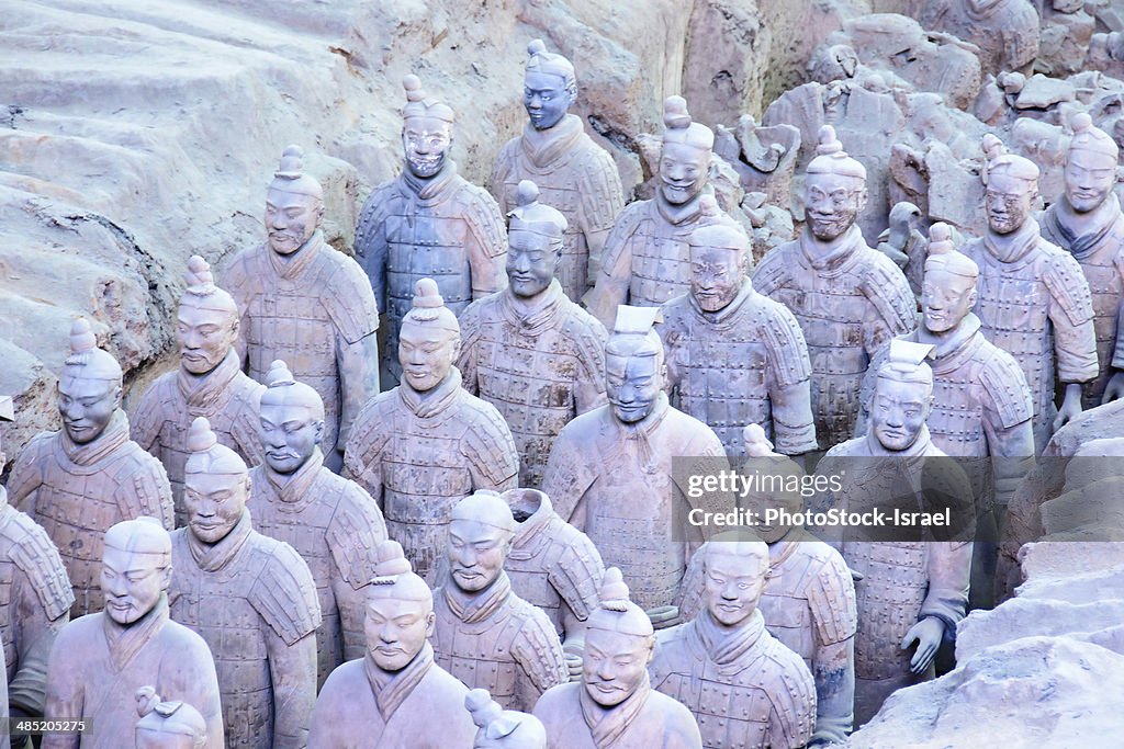 China, Xian Shaanxi, Army of Terracotta Warriors in Emperor Qin Shi Huang's Tomb
