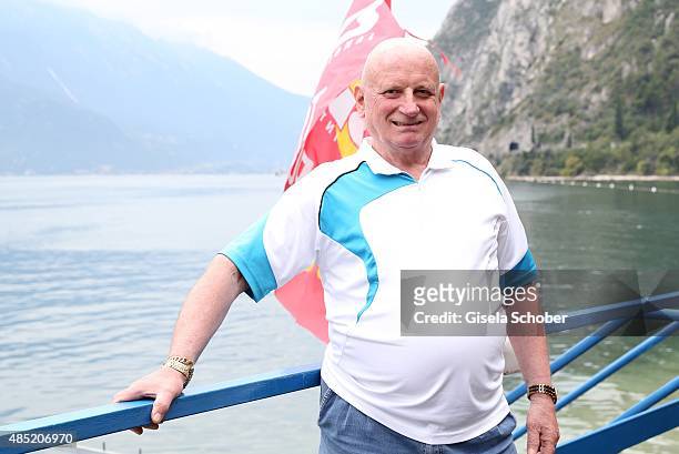 Arturo Montagnoli, owner and CEO of seven hotels at Lake Garda, at Hotel Pier Surf Center on August 23, 2015 in Riva del Garda, Italy.