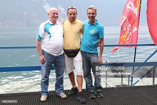 Arturo Montagnoli, owner and CEO of seven hotels , Dennis, Hetem Hamza, Ossi, Oswaldo Paissam, Director Pier Windsurf at Lake Garda, at Hotel Pier...
