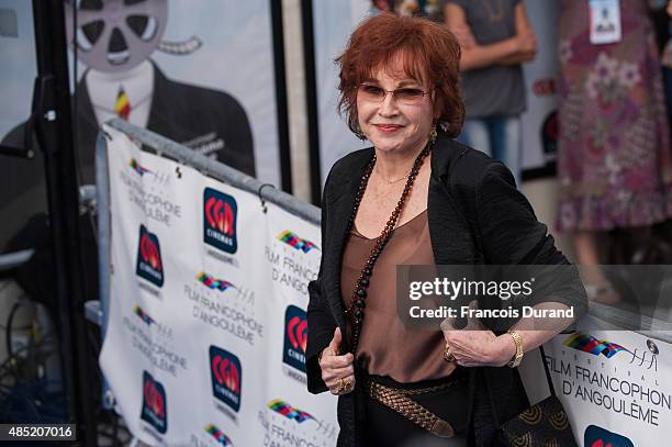 Marlene Jobert arrives at the opening ceremony of the 8th Angouleme French-Speaking Film Festival on August 25, 2015 in Angouleme, France.