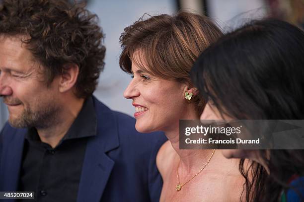 Jury member Irene Jacob arrives at the opening ceremony of the 8th Angouleme French-Speaking Film Festival on August 25, 2015 in Angouleme, France.