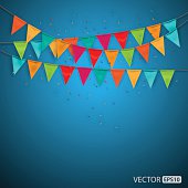 Festive background with flags,vector