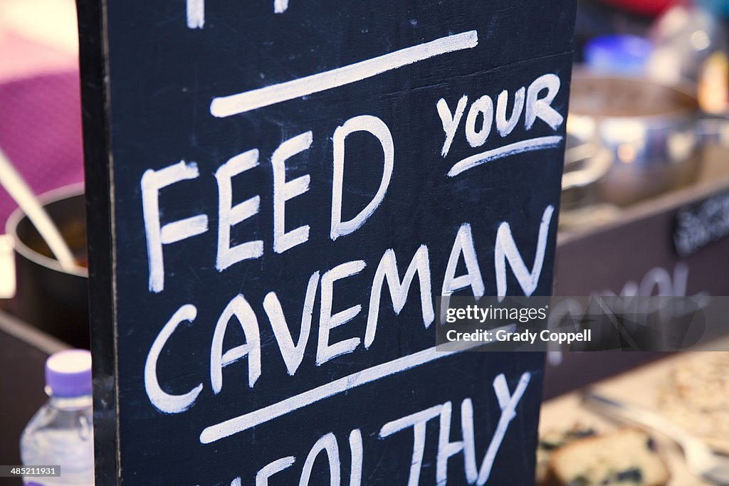 Fast food takeaway sign