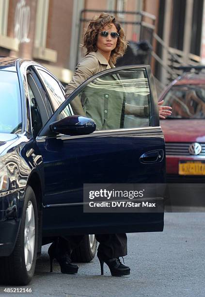 Actress Jennifer Lopez is seen on August 25, 2015 in New York City.