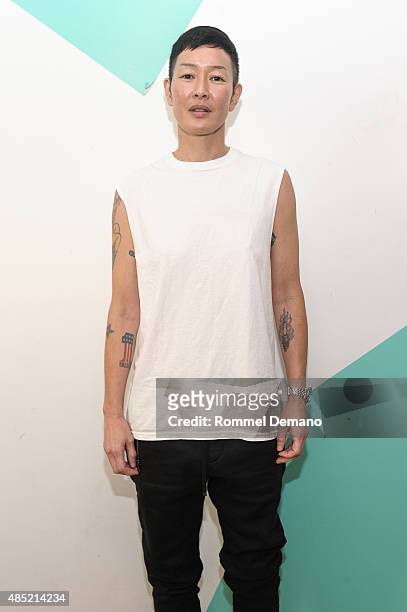 Jenny Shimizu attends Refinery29's F*ck The Fashion Rules panel discussion "Peopleswear: The Changing State of Gender in Fashion" at Refinery29 on...