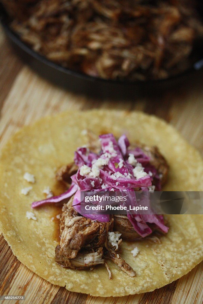 Dos Estados Unidos, Estado de Nova Iorque, Nova Iorque, puxado BBQ Tacos de Frango