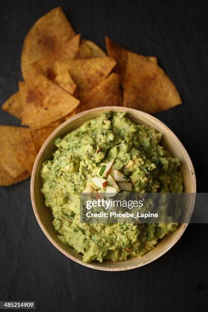 us-bundesstaat new york, new york city, big apple guacamole - guacamole stock-fotos und bilder