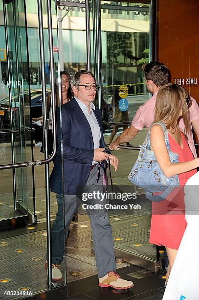 Matthew Broderick arrives at 2015 Film Society Of Lincoln Center Summer Talks with "Dirty Weekend" at Elinor Bunin Munroe Film Center on August 25,...