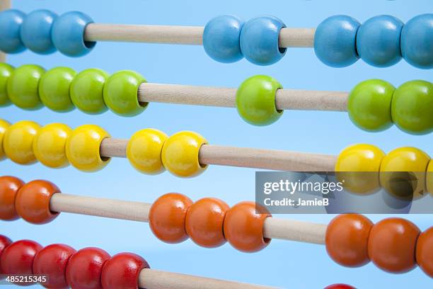 close-up of an abacus - accounting abacus stock pictures, royalty-free photos & images