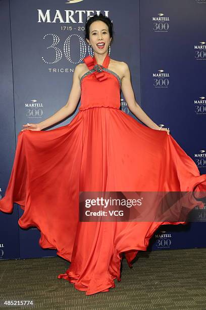 Singer Karen Mok attends the 300th anniversary banquet of Martell on August 25, 2015 in Taipei, Taiwan of China.