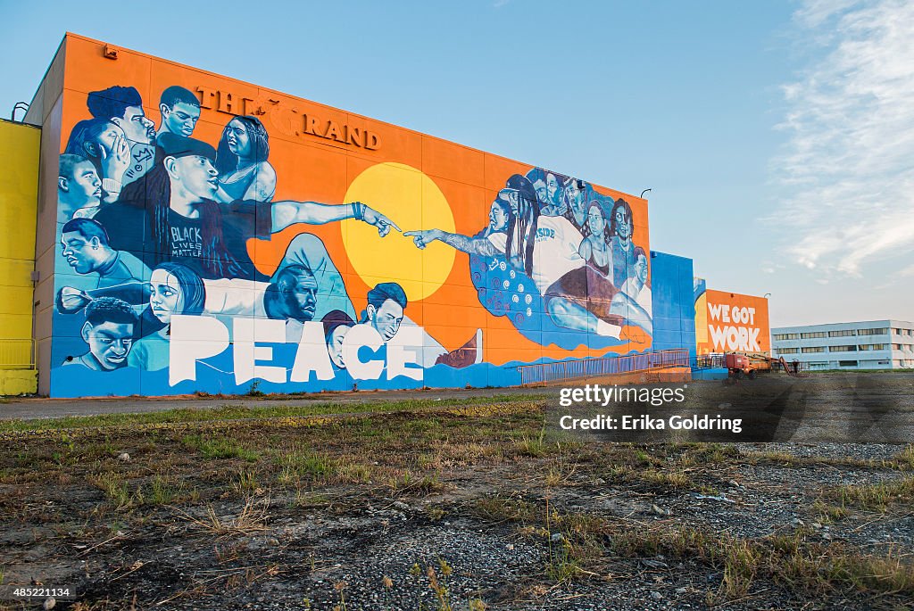 Brandan Odums' Wall Of Peace Mural In New Orleans East