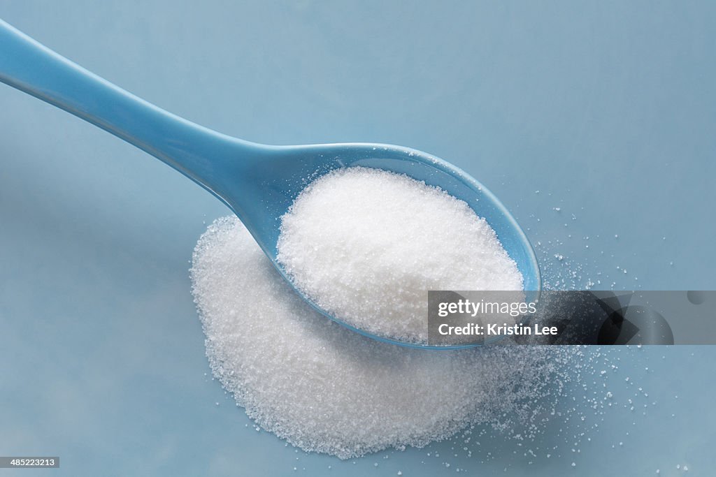 Sugar on spoon