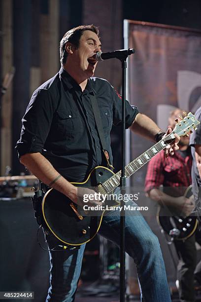 Benjamin Burnley of Breaking Benjamin performs at Revolution on August 25, 2015 in Fort Lauderdale, Florida.