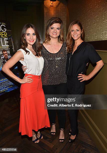 Actess Alison Brie, writer/director Leslye Headland and actress Andrea Savage attend a Tastemaker Screening of IFC Films' "Sleeping With Other...