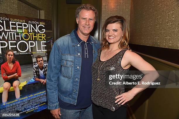 Producer Will Ferrell and writer/director Leslye Headland attend a Tastemaker Screening of IFC Films' "Sleeping With Other People" on August 25, 2015...