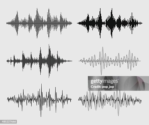 音の波を設定-ベクトル - 周波数点のイラスト素材／クリップアート素材／マンガ素材／アイコン素材