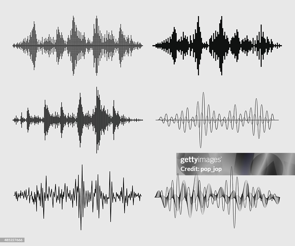 Sound Waves - Vector Set