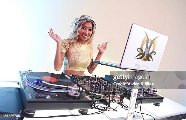 Kittie performs at Weedmaps Presents A Special Performance By Chanel West Coast at The Roosevelt Hotel on August 25, 2015 in Hollywood, California.