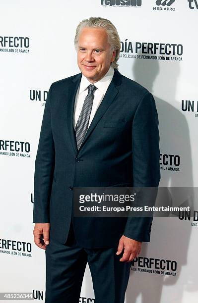 Tim Robbins attends 'A perfect day' premiere on August 25, 2015 in Madrid, Spain.