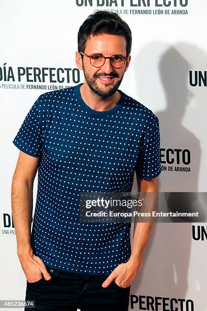 Julian Lopez attends 'A perfect day' premiere on August 25, 2015 in Madrid, Spain.