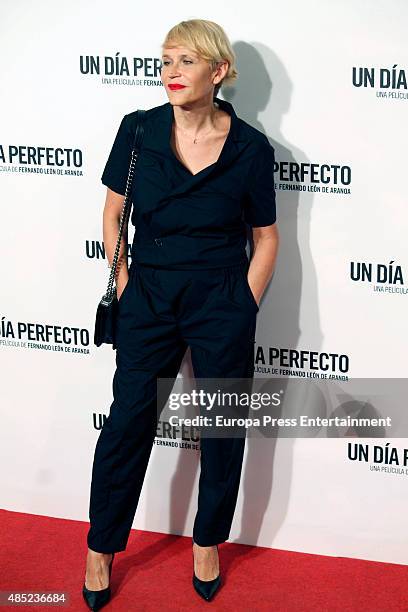 Antonia San Juan attends 'A perfect day' premiere on August 25, 2015 in Madrid, Spain.
