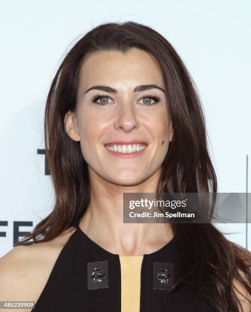 Lilly Hartley attends the 2014 Tribeca Film Festival Opening Night Premiere of "Time Is Illmatic" at The Beacon Theatre on April 16, 2014 in New York...