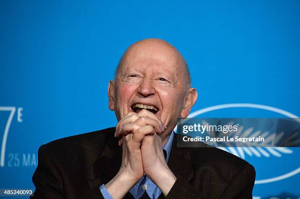 President of the Cannes Film Festival Gilles Jacob attends the 67th Cannes Film Festival Official Selection Presentation at UGC Normandie on April...