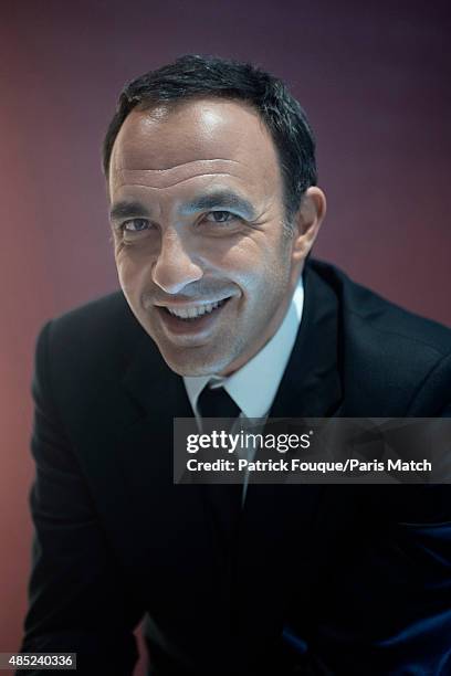 Tv presenter Nikos Aliagas is photographed for Paris Match on January 10, 2013 in Paris, France.