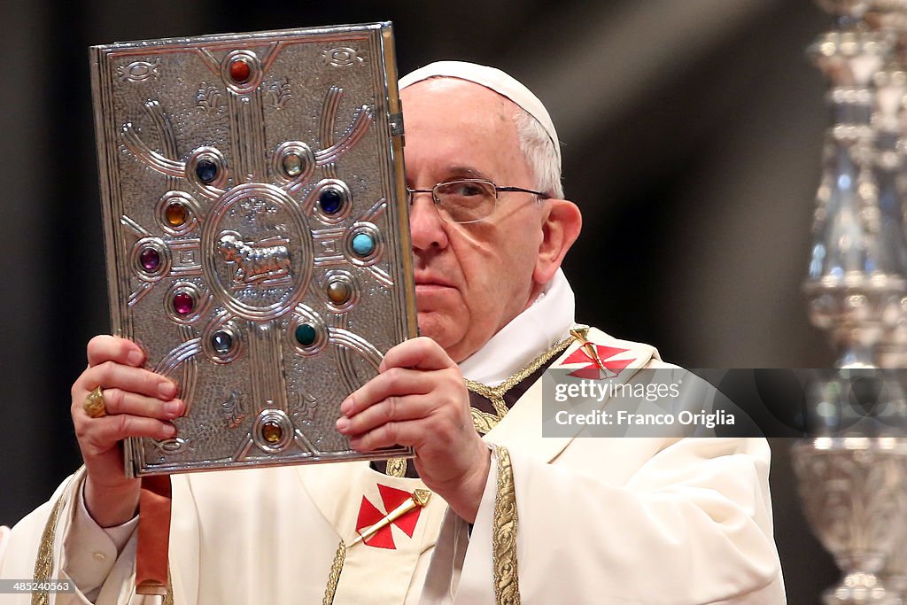 Pope Francis Leads Chrism Mass in the Vatican Basilica