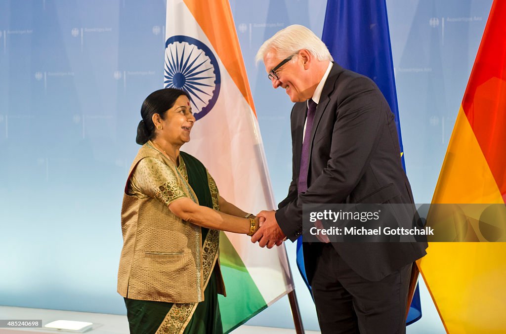 German Foreign Minister Meets India's Foreign Minister