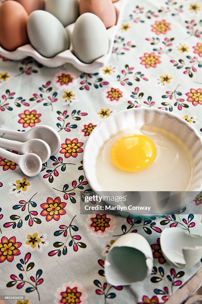 Organic raw egg yoke