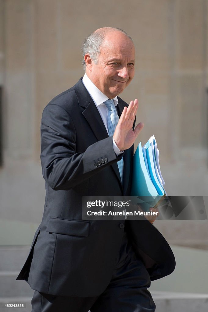 Conseil Des Ministres At Elysee Palace