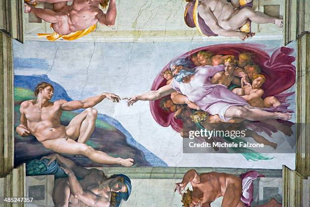 sistine chapel - chapelle sixtine photos et images de collection