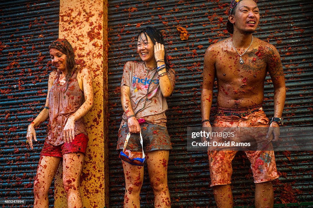 The World's Biggest Tomato Fight At Tomatina Festival