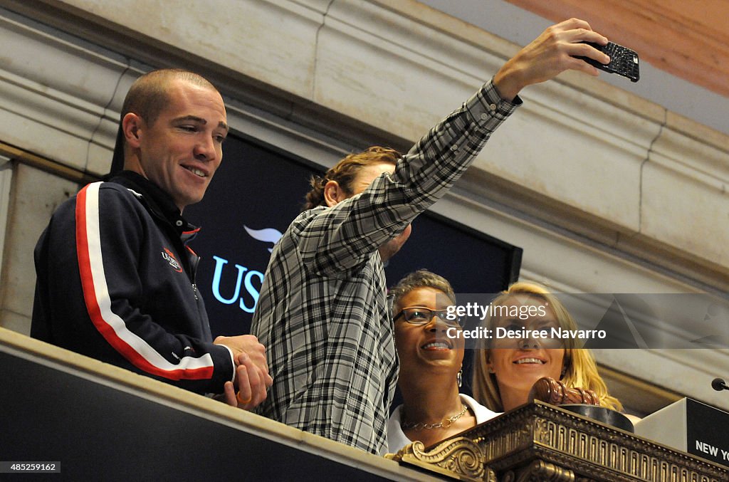 USTA Rings The New York Stock Exchange Opening Bell